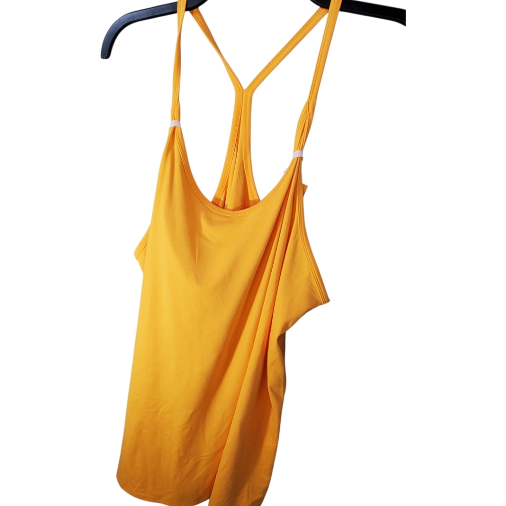 DSG Performance Tangerine Tank Cross Straps Dress Mesh Shorts Size 1x NWT